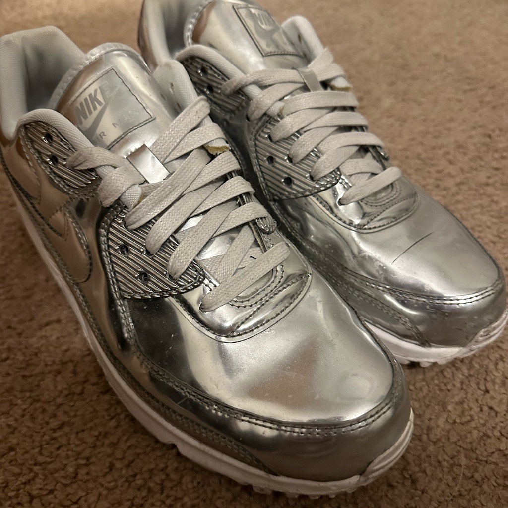 Metallic Silver Nike Air Max Womens 125Mens 11